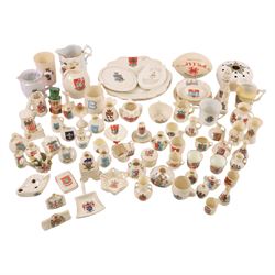Collection of crested ware and similar, including W H Goss examples  
