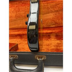 Fender three-tone Sunburst 12-string electric guitar c1965/6 Fullerton USA, with alder body and maple neck, the Indian rosewood fretboard with twenty-one frets and pearloid dot markers, fender electric XII bridge, F-stamp tuners (non-original), two split single coil pick-ups, master volume and tone and four-way switch, serial no.129730, L108cm; in original Fender case bearing label for Rivington Guitars New York with copy of original invoice; together with GuitarKes set-up and service certificate dated October 2021
