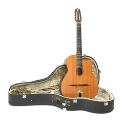 CLS Gypsy Maccaferri replica acoustic guitar, in carrying case 