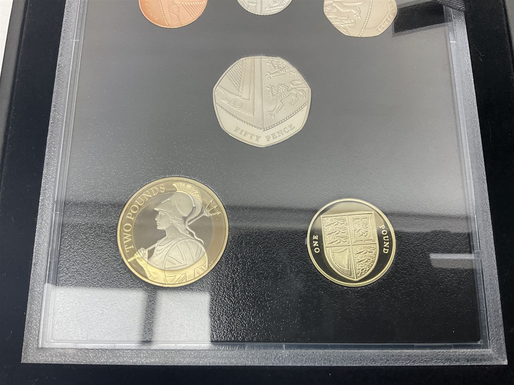 The Royal Mint United Kingdom 2016 proof coin set collector edition, cased with certificate