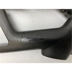 Crosman .22 air rifle with gas cylinder, model AS2250, with bolt action, skeleton stock, moderator and Hawke 4x32 telescopic sight with infra red facility, serial no.803B11493, L88.5cm