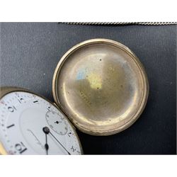 Gold plated Admiral full hunter pocket watch, together with a silver open face pocket watch, carnelian signet ring, Timex wristwatch, rolled gold Parker propelling pencil, Ronson Varaflame lighter and a plated cigar cutter