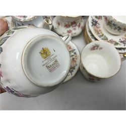 Paragon Victoriana Rose pattern tea service six and Paragon Country Lane pattern tea service for two and Vienna style plate