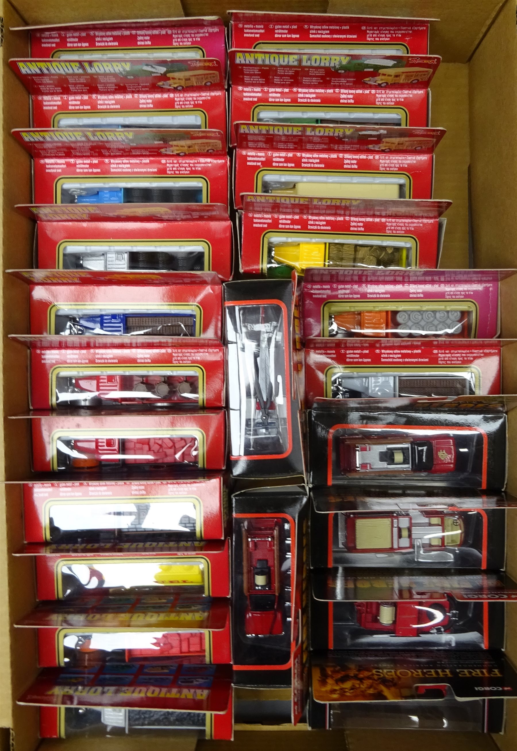 Six Showcase Collection models in the 'Fire Heroes' series and