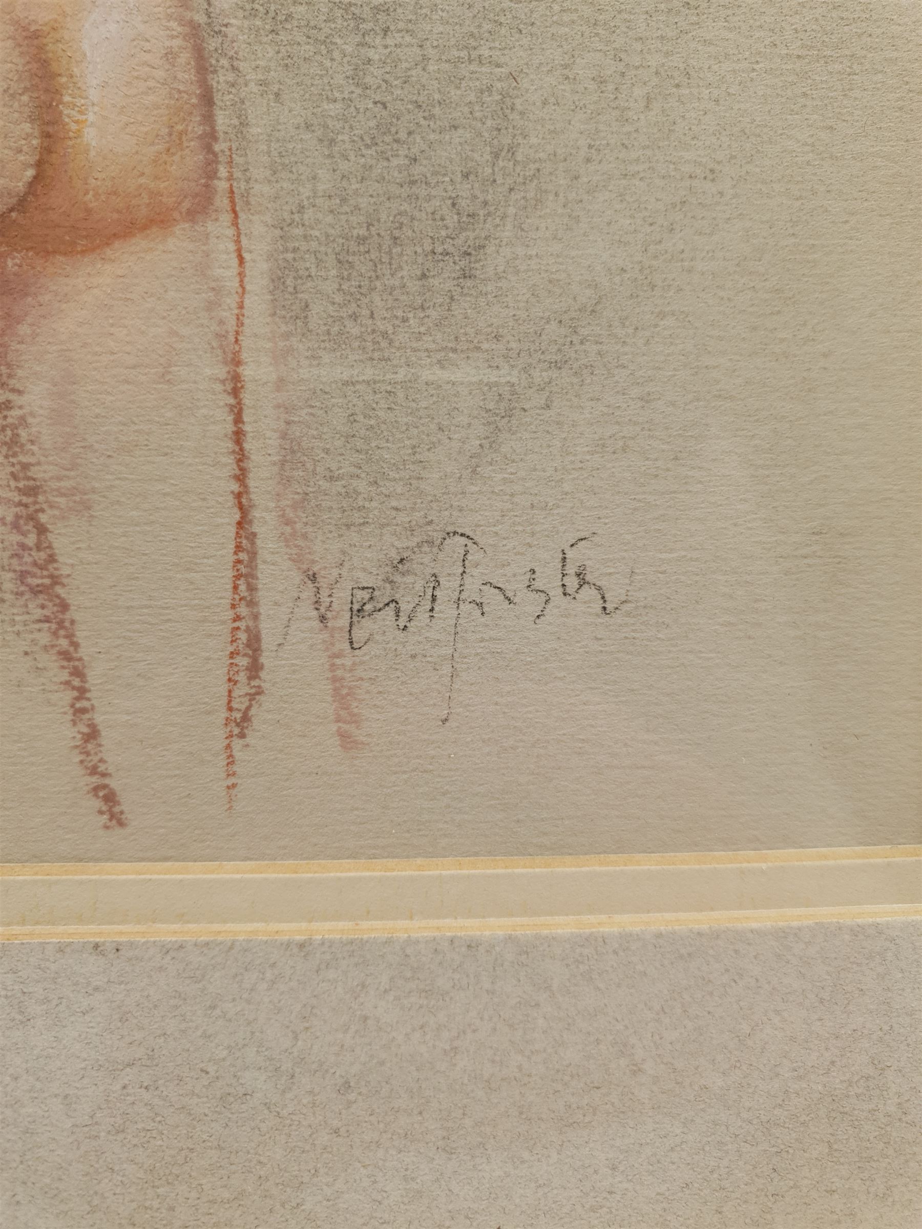 Neil Forster (British 1942-2016): Female Nude, pastel signed 25cm x 18cm