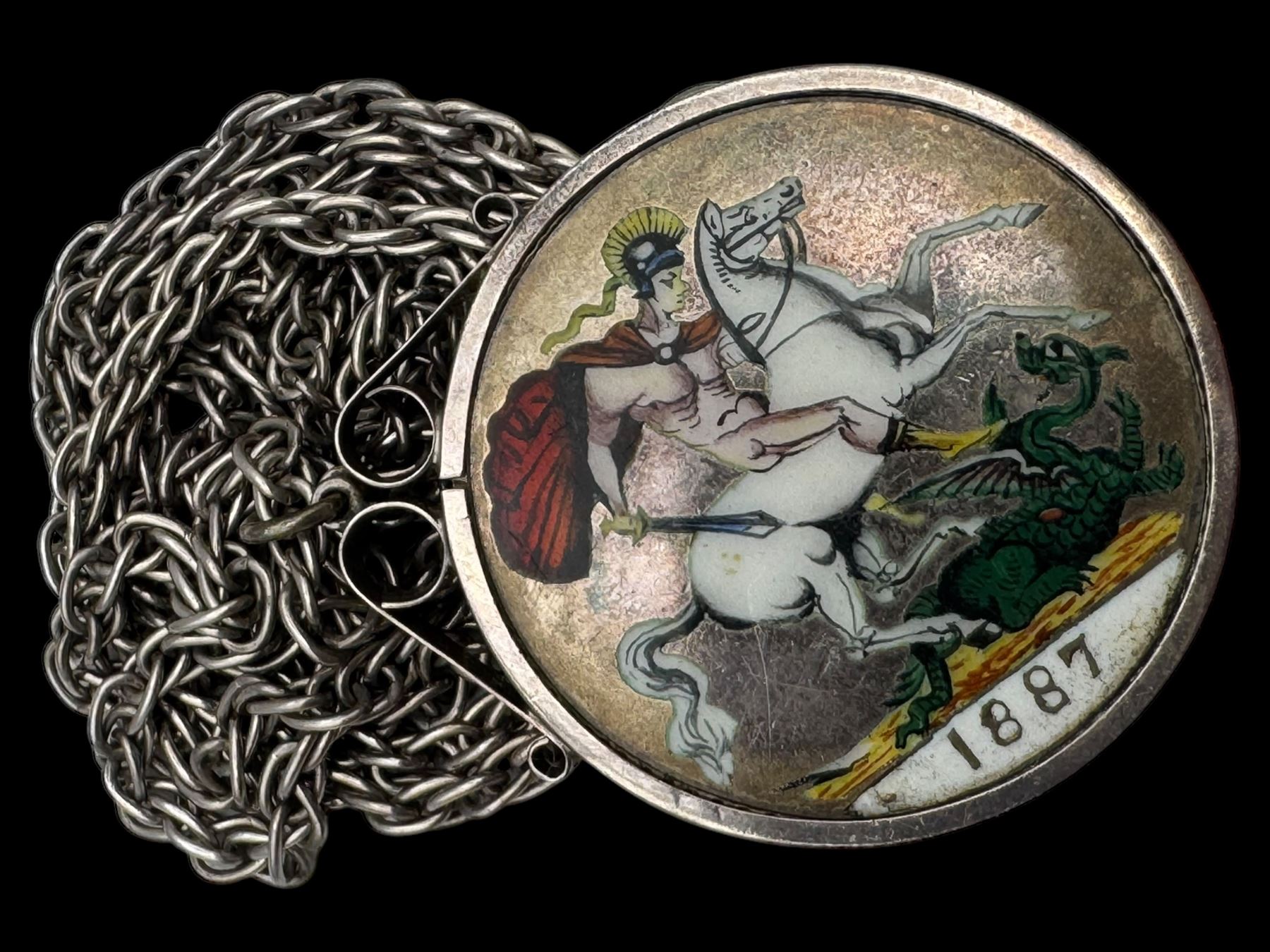 14ct gold locket set with diamond, 9ct gold jewellery including locket, brooch and stone set cluster ring, silver jewellery including enamelled Victoria silver crown pendant necklace, apple pendant, cameo brooch, portrait brooch, etc