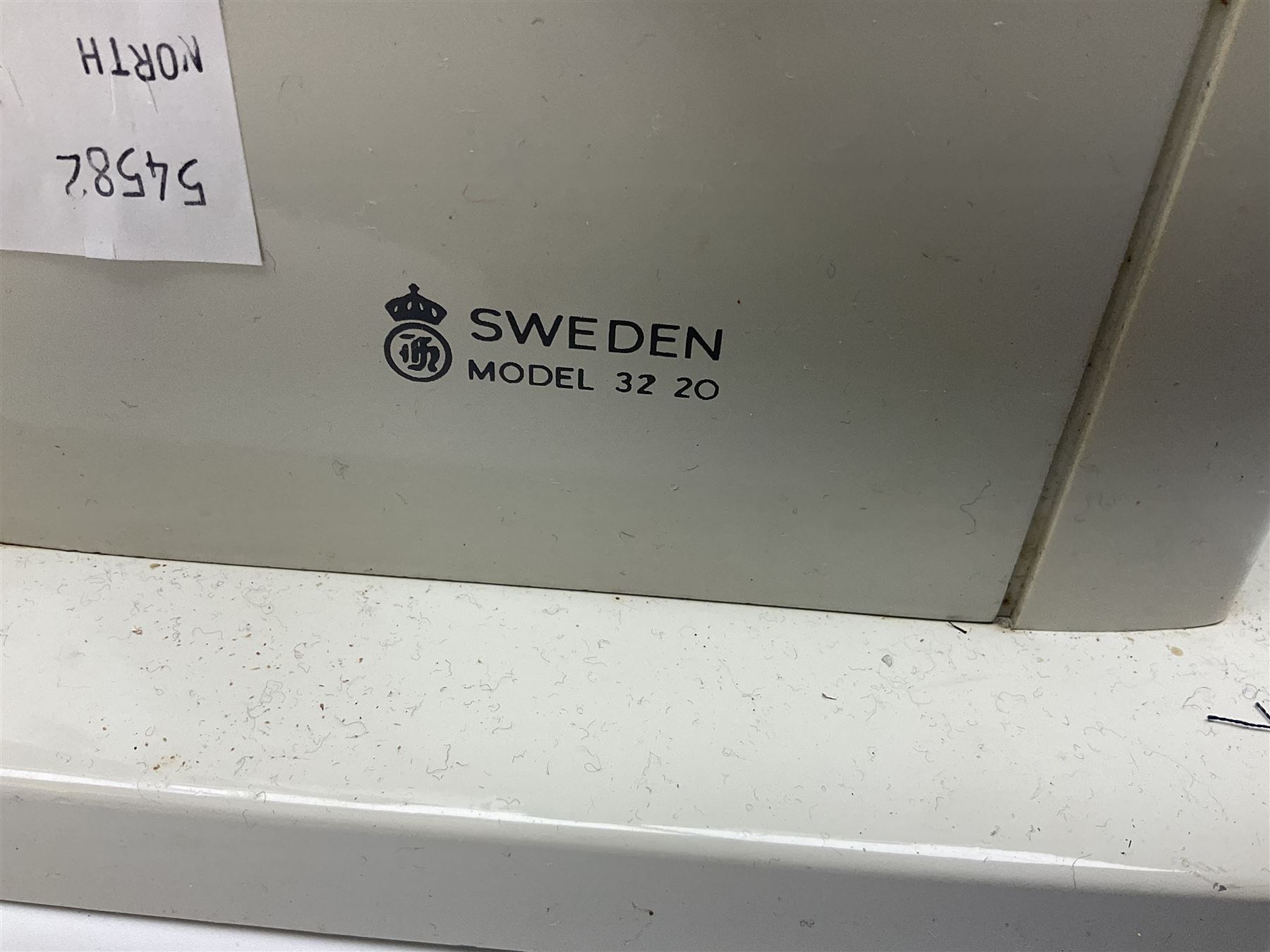 Husqvarna combina II sewing machine in case, with instruction manual and sewing box