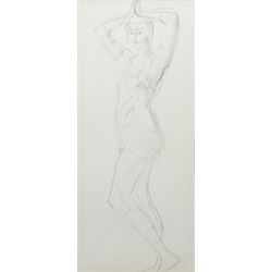 Augustus Edwin John O.M. (British 1878-1961): Full Length Portrait Study of a Classically ...