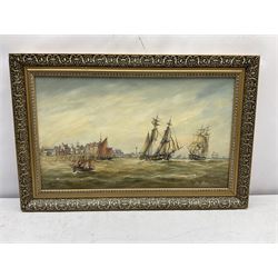 Max Parsons ARCA (British 1915-1998): 'Bridlington', oil on bard signed and titled 34cm x 58cm