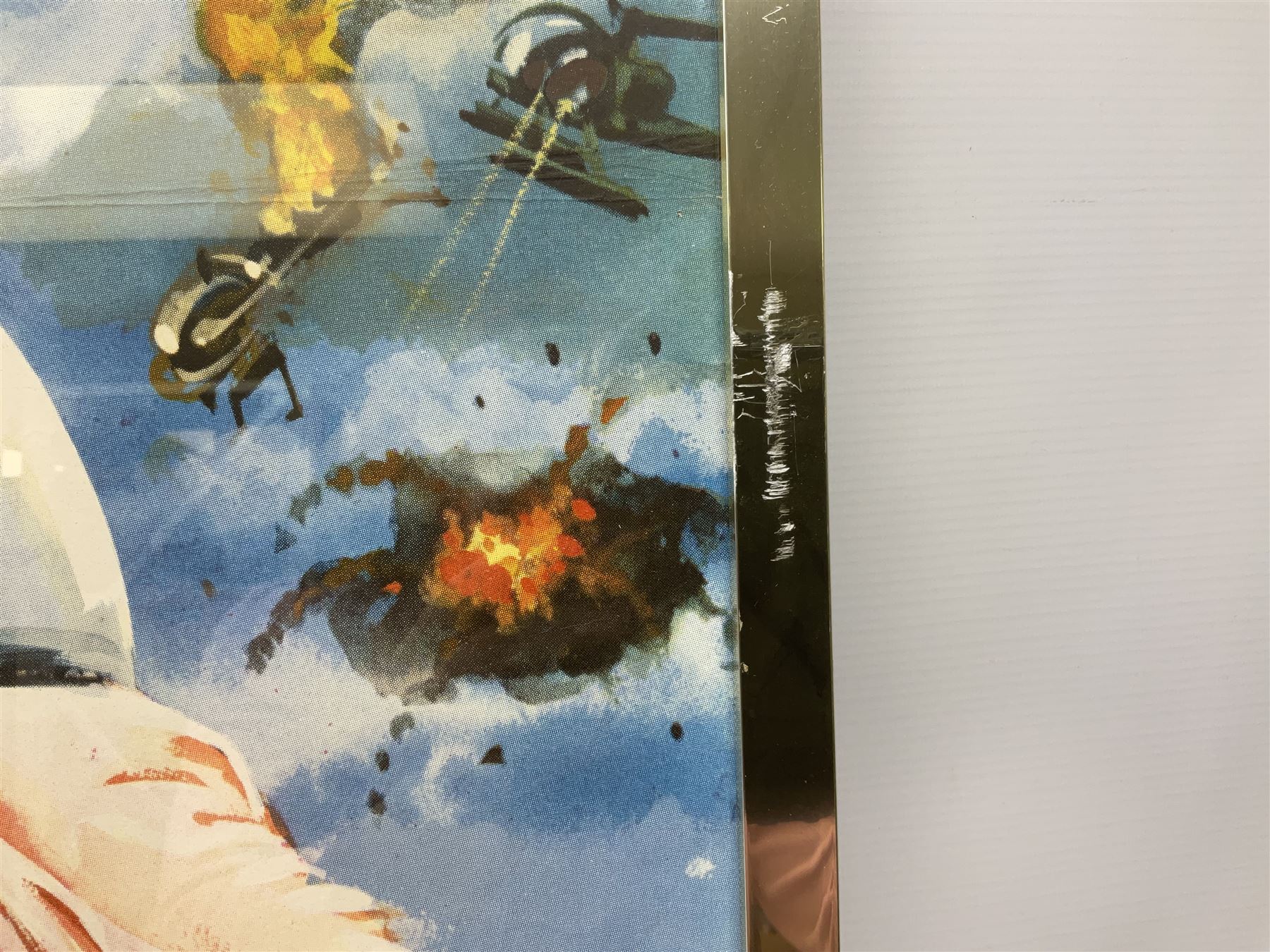 Helicopter Spies - Man from Uncle poster, framed and glazed, overall H79cm L104cm