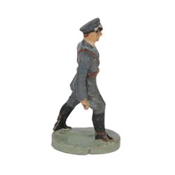 Elastolin DLV Standard Bearer together with DLV officer marching and Allgemeine SS man in greatcoat
