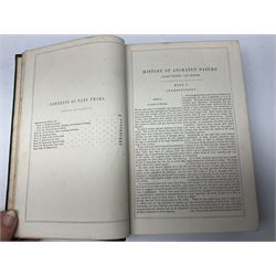 Goldsmith, Oliver; A History of the Earth and Animated Nature, 2 volumes, pub. Fullarton, Edinburgh and London, illustrated with coloured plates, cloth and leather bound with marbled edges (2)