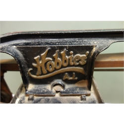  Cast iron 'Hobbies' treadle fret saw, H96cm  