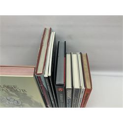 Excellent collection of twelve German Third Reich reference books including four by Adrian Forman - Guide to Third Reich German Awards and Documents, ........ Documents and Their Values. Volumes one and two. Both limited edition and signed by the author; and Bravery, Courage & Valour - Decorations and Awards of the Third Reich; D.E. Bowen: The Prussian & German iron Cross. Signed by the author; Ulric of England: Collecting Third Reich 'SS' and Political Cuffbands. Two volumes; Don Boyle: 'SS' Totenkopf H. Himmler Ring 1933-1945. 2nd printing. Signed by the author and inscribed to 'Adrian' (Forman); and four others (12)