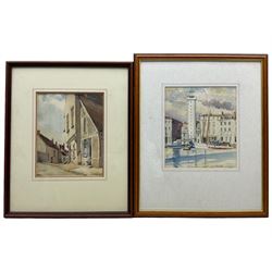 Douglas Ion Smart (British 1879-1970): 'Granville' and 'La Rochelle', two watercolours signed and titled 23cm x 19cm and 23cm x 20cm (2)