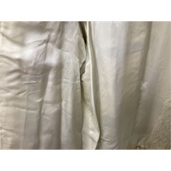 White Arctic Fox fur coat with loop fasteners 