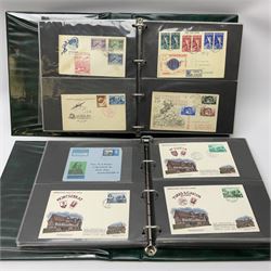 Collection of World first day covers including Honduras, Magyar, Iceland, Madagascar, United States of America etc, housed in two ring binder folders