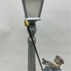 Five Lladro figures, including The Lamp Lighter no 5205,  Girl and Kittens no 6102, Cat no 5113 etc