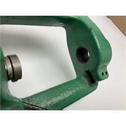 RCBS single station loading press with shell holder and powder funnel; and boxed Lee Powder Measure Kit