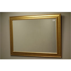  Gilt framed bevel edged mirror, 75cm x 106cm  