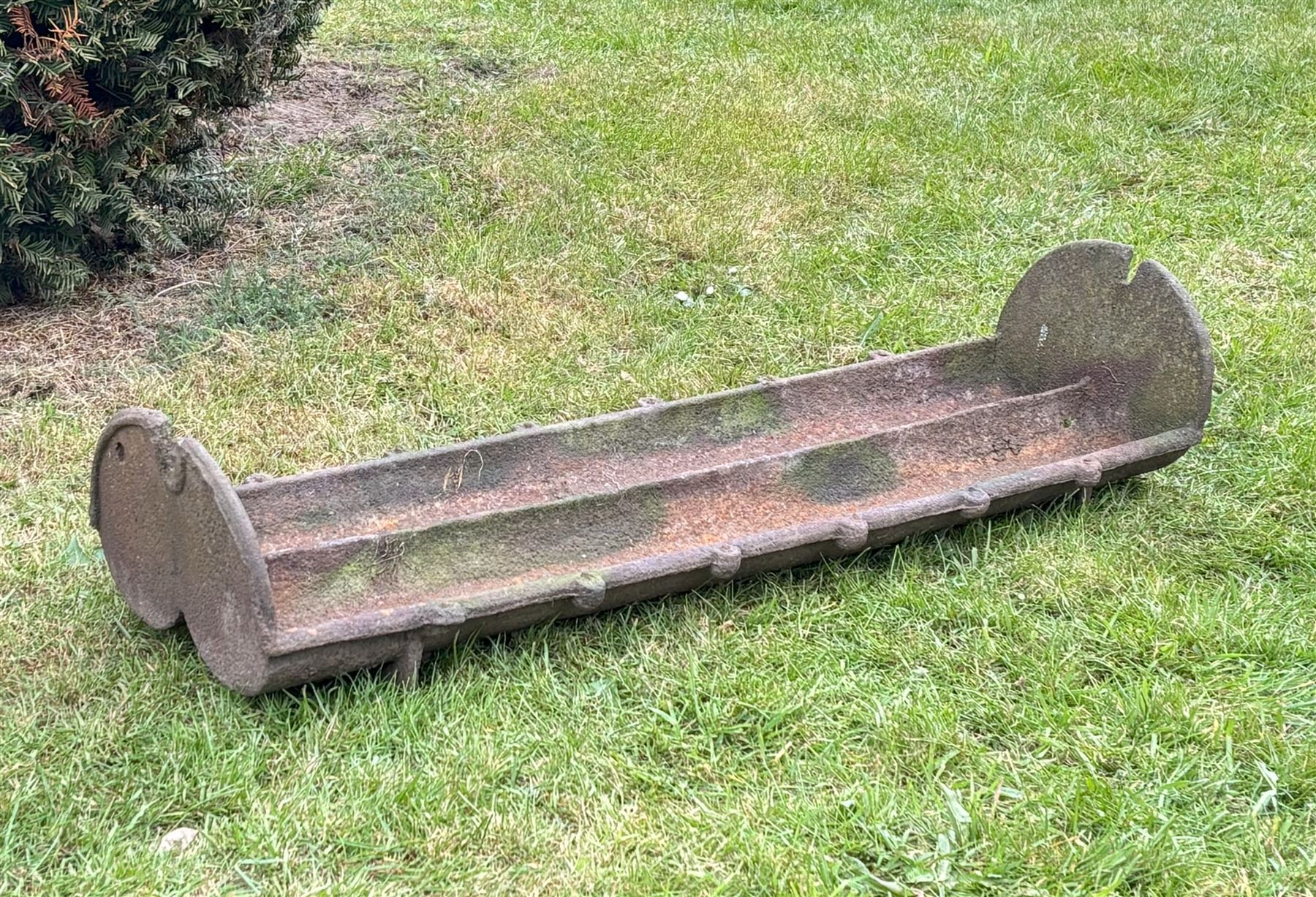 19th century cast iron feed trough / garden planter. L110cm. - COLLECTION BY APPOINTMENT FROM: The White House, Thirsk Road, Easingwold, York, YO61 3NF - CALL 01723 507111 TO ARRANGE