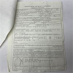 American Purple Heart Medal awarded to 32634848 Charles H. Poppo; cased with identity tags and paperwork; and Bronze Star Medal awarded to U.S. Marine Esteban T. Maranao; cased; American WWII Victory Medal and Asiatic Pacific Campaign Medal