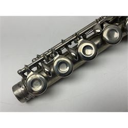 Lafleur three-piece flute, serial no.3357; in fitted carrying case
