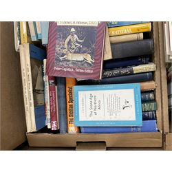 Collection of natural history books, including Lloyd's natural history books, four volumes, Insects of the British woodlands, Flowers of the field Johns & Elliott, Textbook of Theoretical Botany three volumes etc, seven boxes 