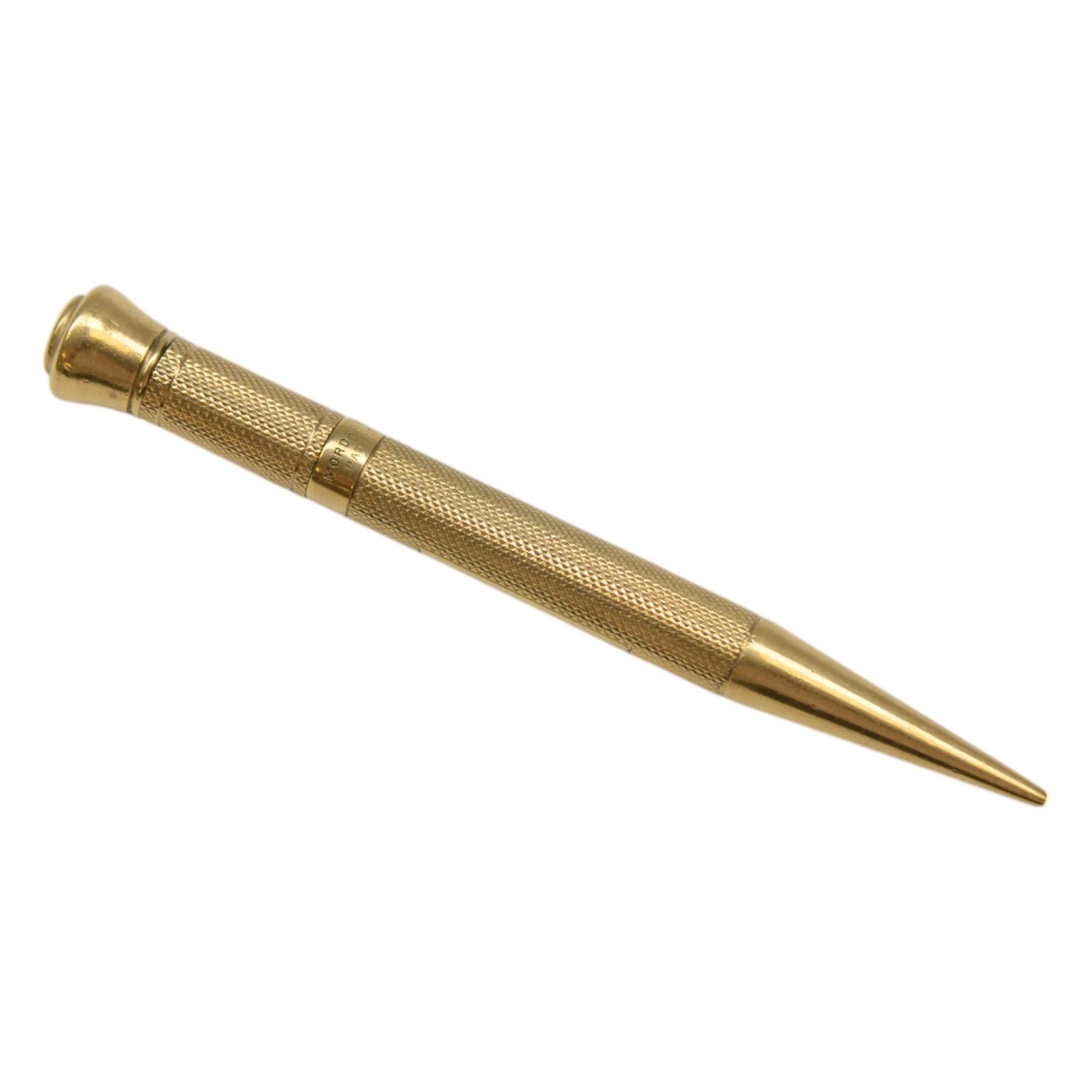 9ct gold Mordan Everpoint propelling pencil