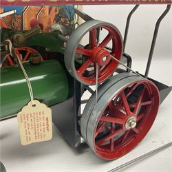  Mamod 'Live Steam' T.E. 1a Steam Tractor with steering rod, scuttle, burner and funnel; boxed.