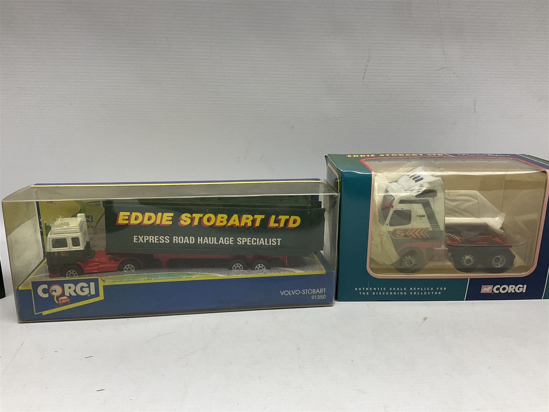 Corgi Eddie Stobart - thirteen various lorries, vans and cars including Reliant Regal, Minis, Land Rover etc; all boxed (13)