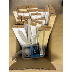 Entomology; Five storeboxes, four by the maker Watkins & Doncaster, together with setting boards and pins, two boxes containing moth specimens