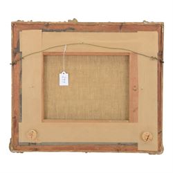 Napoleon & Josephine in Paris, framed oleograph signed Renee, in a 19th century gilt frame, H33cm 