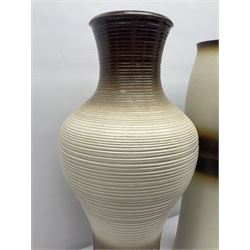Ditmar Urbach Nora vase, together with another similar vase, Nora vase H64cm