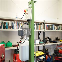 Bonar Series four post parking lift, model SA4T36, electrically operated with control box and hydraulic power unit, rated capacity 3,600 kg, three-phase power