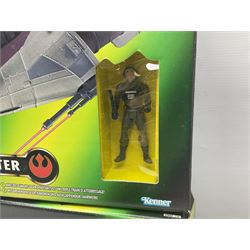 Star Wars - La Guerra De Las Galaxias La Guerre Des Etoiles - A-Wing Fighter; Luke's T-16 Skyhopper; Darth Vader's TIE Fighter; and Rebel Snowspeeder; all boxed (4)
