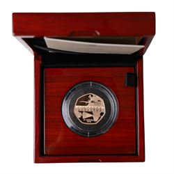 The Royal Mint United Kingdom 2026 'Concorde' gold proof fifty pence coin, cased and boxed...