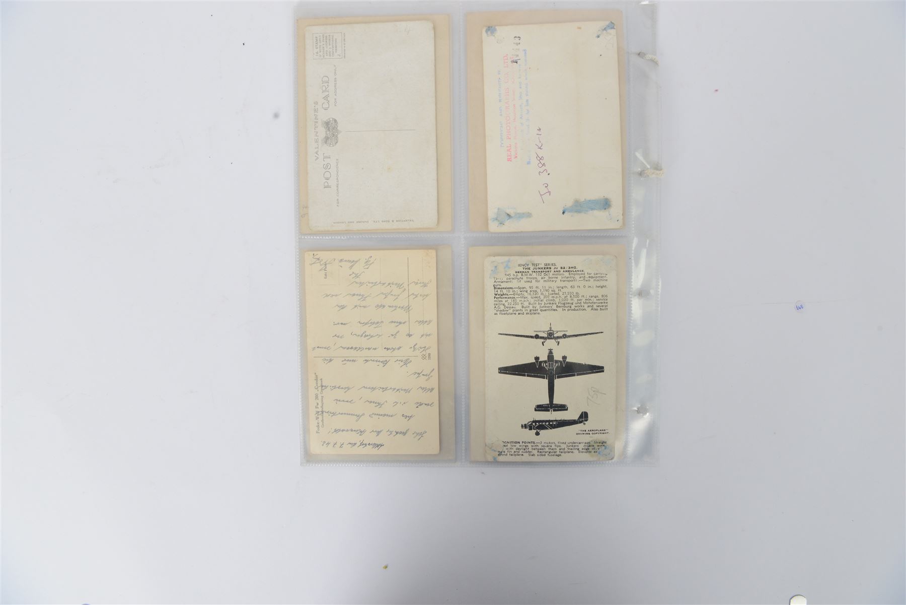 Fifteen German Third Reich and Dutch postcards, including Winter Help Work postcards, Dutch Anti Hitler cards and Third Reich Aeroplane cards
