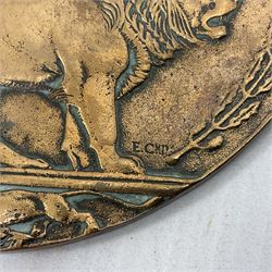 WWI bronze death plaque for Alfred Bernard Walsh