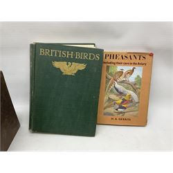 Books - Natural History - Robert Mudie, Mudies British Birds, The Feathered Tribes of the British Isles, two volumes, second edition, Whittaker & Co., Ave Maria Lane, London, 1735, chromolithographic plates, Peter Scott, Morning Flight, A Book of Wildfowl, Hazell, Watson & Viney Ltd, London and Aylesbury, 1947, F B Kirkman & F C R Jourdain, British Birds, London T C & E C jack Limited, Edinburgh, 1932, plus other examples on ornithology, (7)


