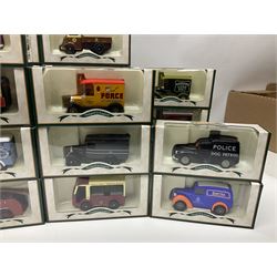 Fifty-nine Lledo Days Gone die-cast models, predominantly advertising/promotional vehicles; all boxed (59)