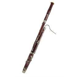 Lafleur bassoon imported by Boosey & Hawkes from Czechoslovakia, serial no.8 2600; in fitted hard carrying case with crooks and accessories
