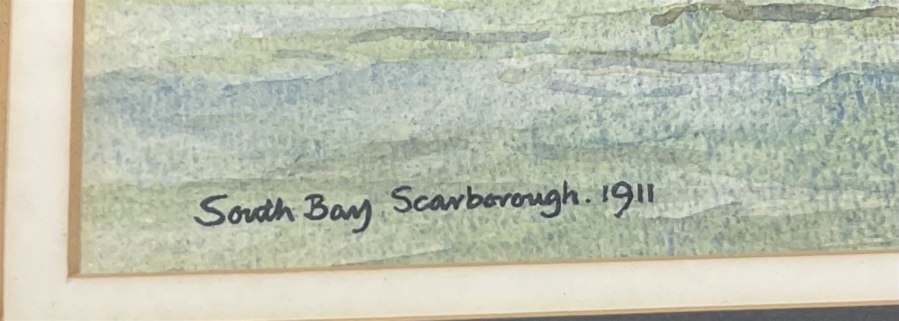 Harry A Teale (20th century): Yarmouth Fishing Boat 'South Bay Scarborough 1911', watercolour signed and titled 31cm x 40cm