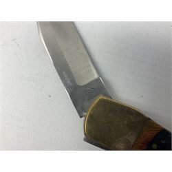 Nine pocket knives including two Ravi folding knives, Richards of Sheffield single blade folding knife etc