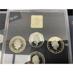 The Royal Mint United Kingdom 2018 proof coin set collector edition, cased with certificate
