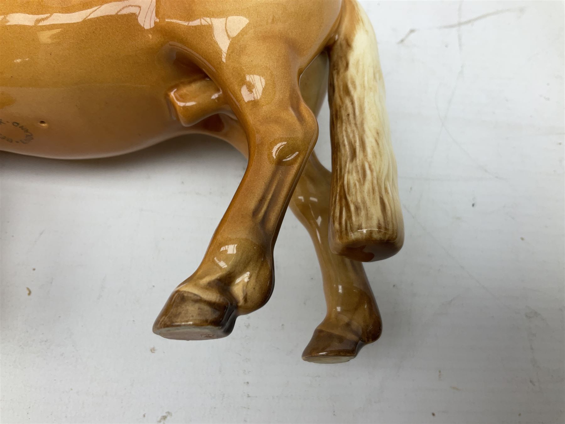 Beswick Norwegian Fjord Horse in Dun gloss, no. 2282, printed mark beneath, H16cm
