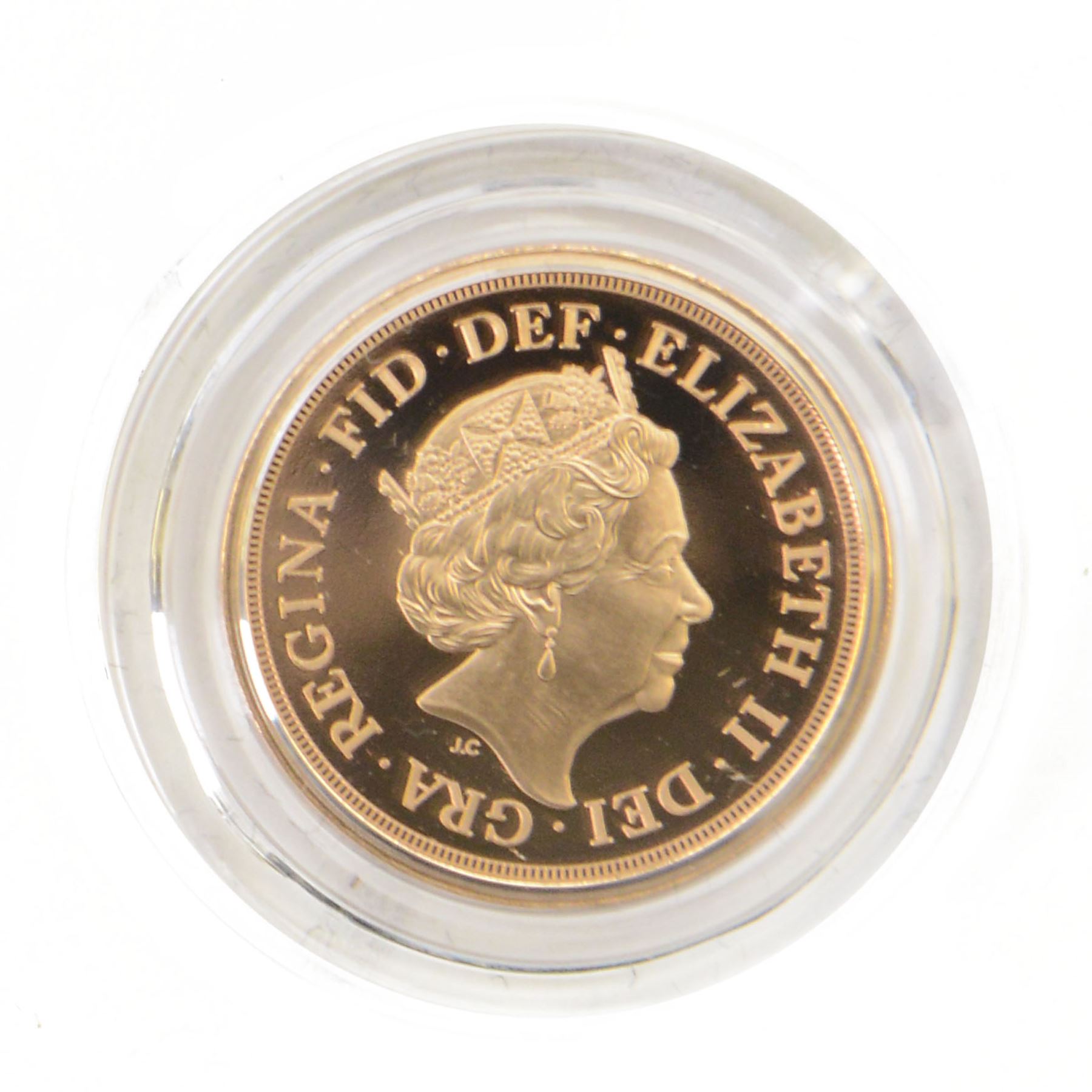 The Royal Mint United Kingdom 2018 'The 5th Birthday of HRH Prince George of Cambridge' gold proof full sovereign coin, 'Struck on 22 July 2018', cased with certificate