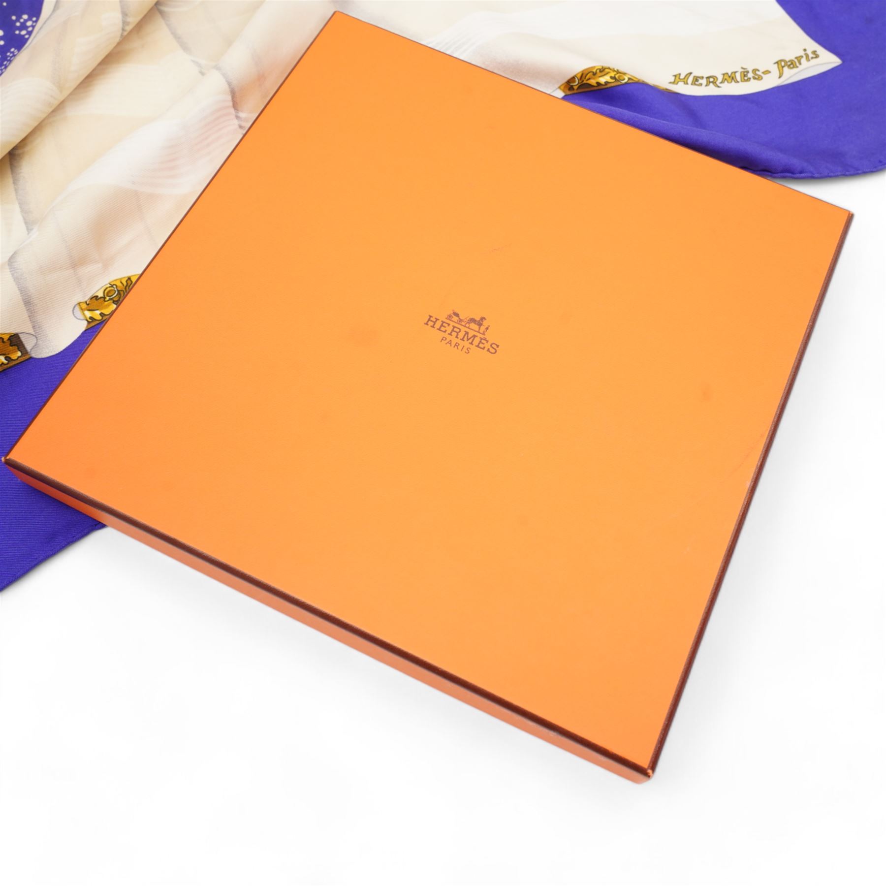 Hermes 'Souvenir de Paris' silk scarf, 90cm x 90cm, boxed