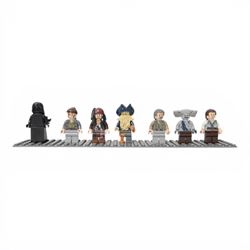 Lego Pirates of the Caribbean Black Pearl minifigure set no. 4184, comprising Black Pearl ...
