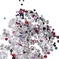 Loose stones including CZ, sapphire, ruby etc